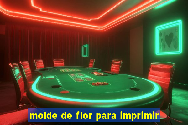 molde de flor para imprimir